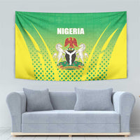 Nigeria Cricket Tapestry Come On Yellow Greens - Wonder Print Shop