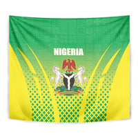 Nigeria Cricket Tapestry Come On Yellow Greens - Wonder Print Shop