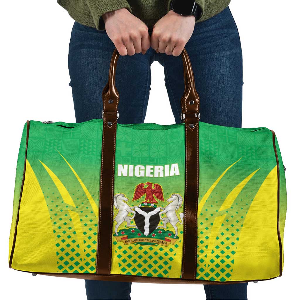 Nigeria Cricket Travel Bag Come On Yellow Greens - Wonder Print Shop