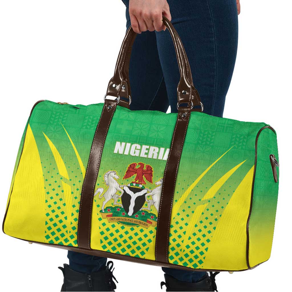 Nigeria Cricket Travel Bag Come On Yellow Greens - Wonder Print Shop