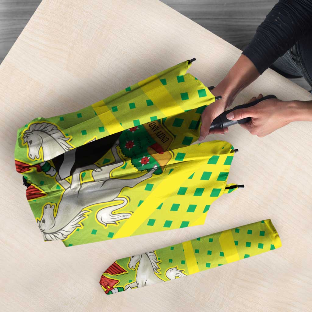 Nigeria Cricket Umbrella Come On Yellow Greens - Wonder Print Shop