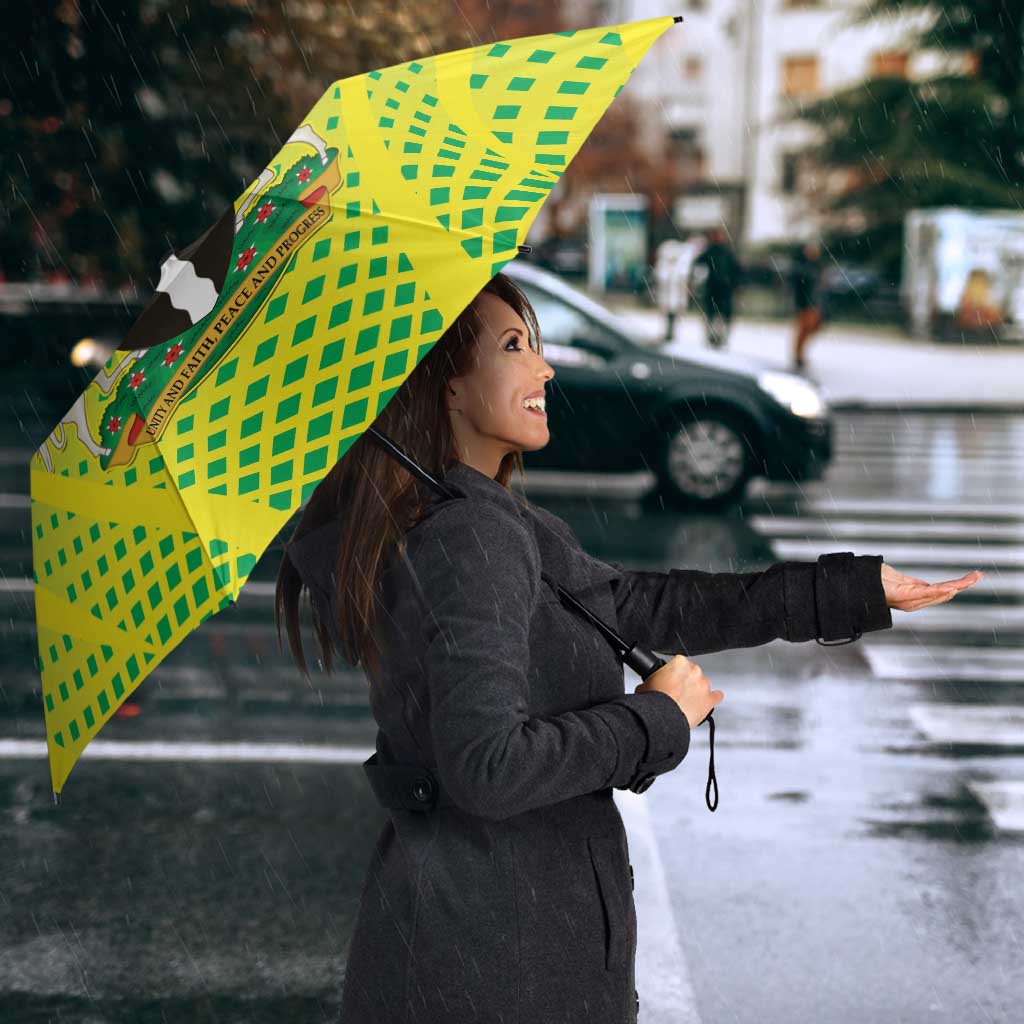 Nigeria Cricket Umbrella Come On Yellow Greens - Wonder Print Shop