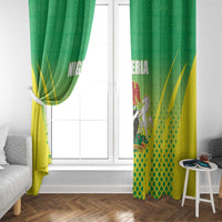Nigeria Cricket Window Curtain Come On Yellow Greens - Wonder Print Shop