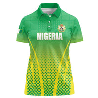 Custom Nigeria Cricket Women Polo Shirt Come On Yellow Greens - Wonder Print Shop
