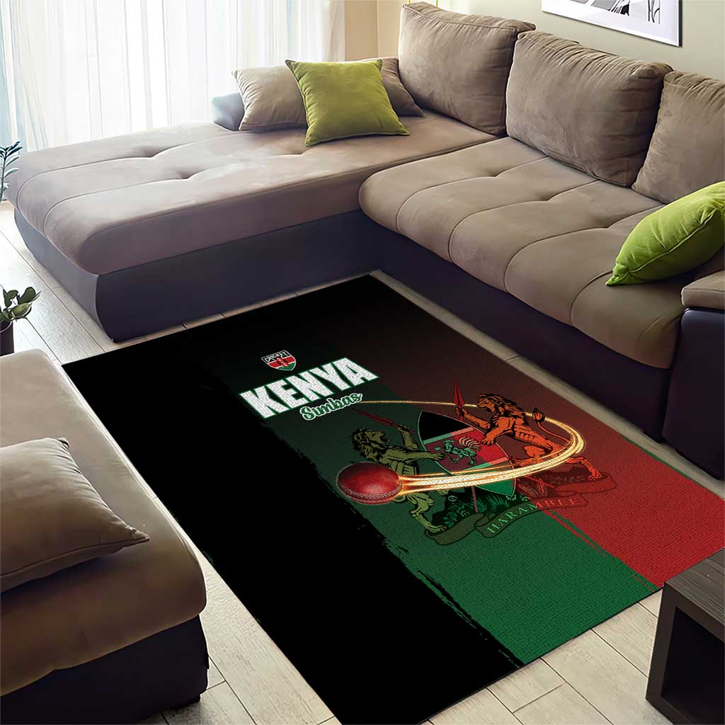 Kenya Cricket Area Rug Go Simbas Go - Wonder Print Shop