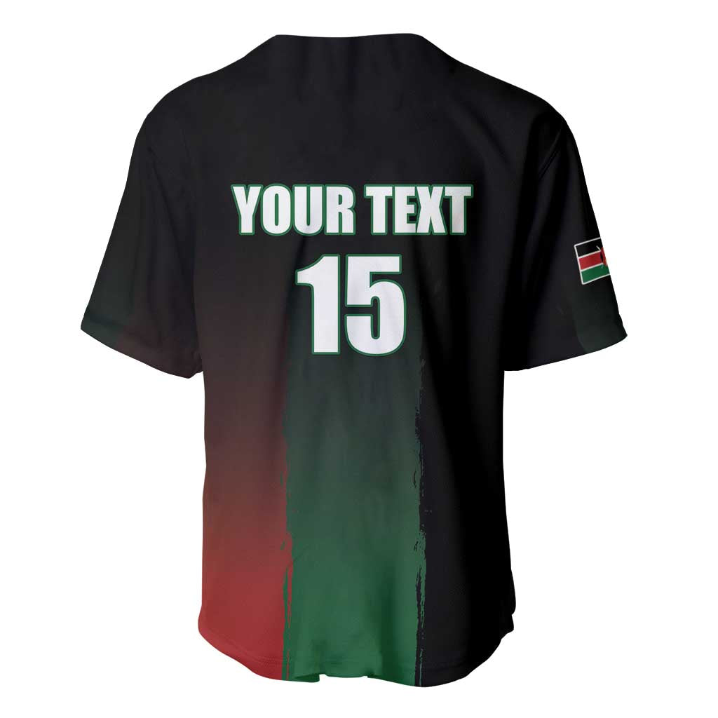 Custom Kenya Cricket Baseball Jersey Go Simbas Go - Wonder Print Shop