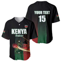 Custom Kenya Cricket Baseball Jersey Go Simbas Go - Wonder Print Shop