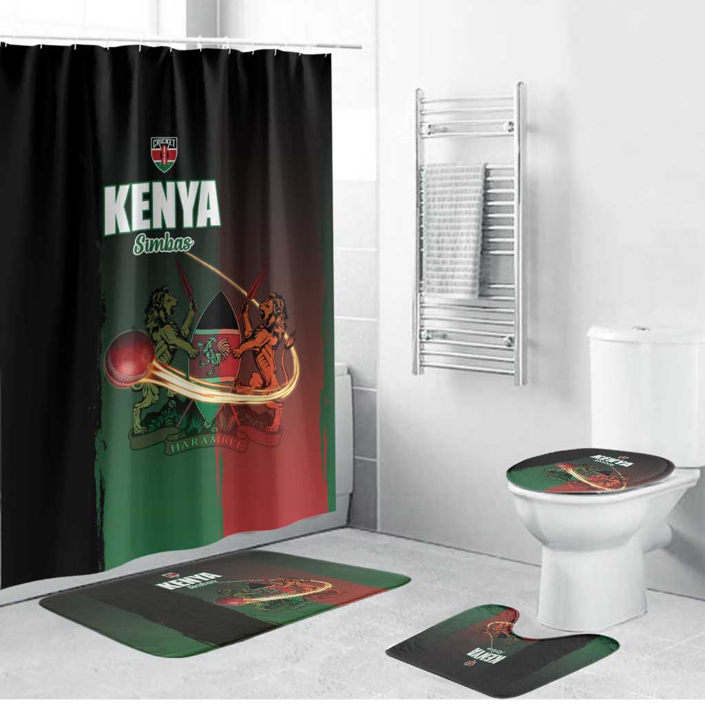 Kenya Cricket Bathroom Set Go Simbas Go - Wonder Print Shop