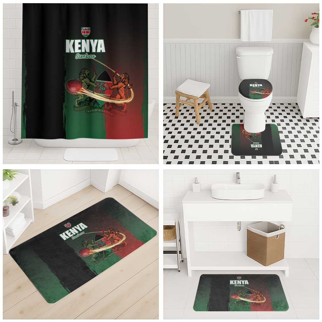 Kenya Cricket Bathroom Set Go Simbas Go - Wonder Print Shop