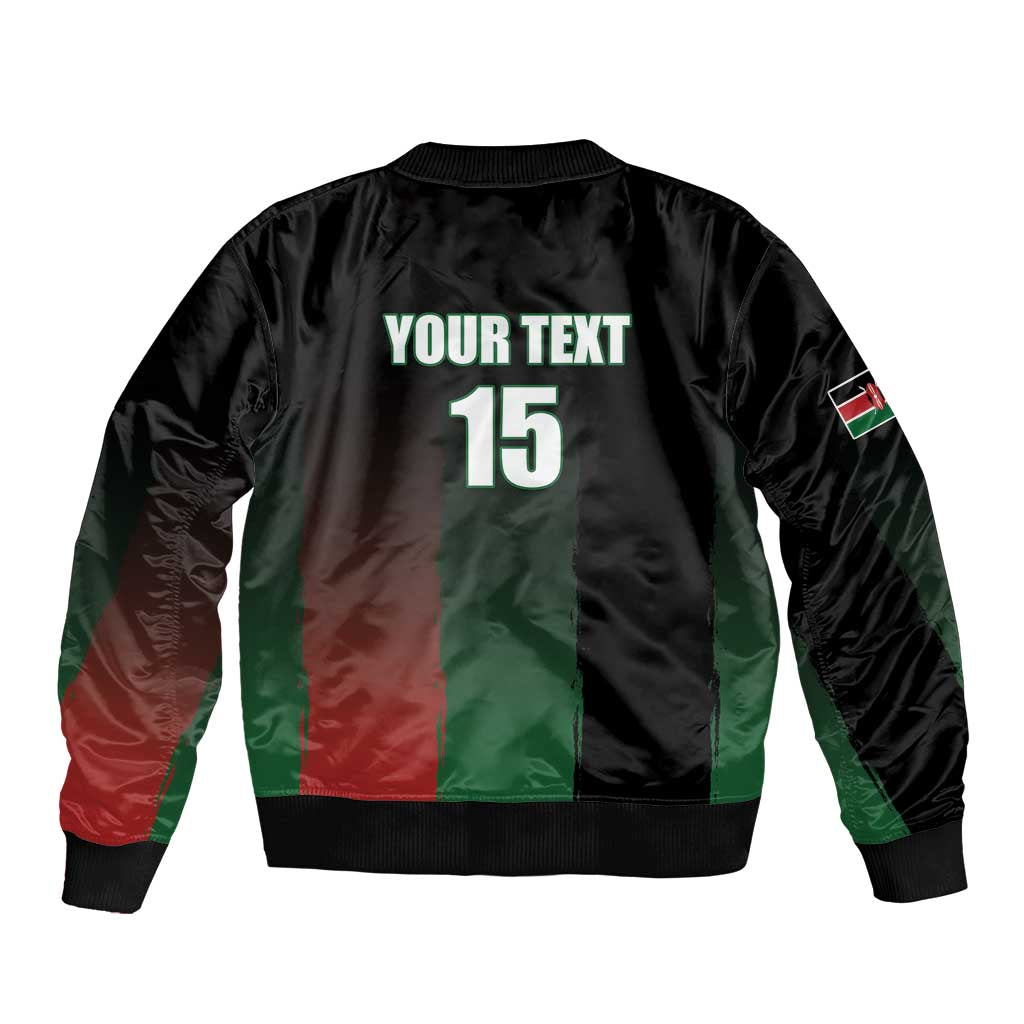 Custom Kenya Cricket Bomber Jacket Go Simbas Go - Wonder Print Shop