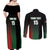 Custom Kenya Cricket Couples Matching Off Shoulder Maxi Dress and Long Sleeve Button Shirt Go Simbas Go - Wonder Print Shop