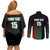 Custom Kenya Cricket Couples Matching Off Shoulder Short Dress and Long Sleeve Button Shirt Go Simbas Go - Wonder Print Shop