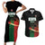 Custom Kenya Cricket Couples Matching Short Sleeve Bodycon Dress and Hawaiian Shirt Go Simbas Go - Wonder Print Shop