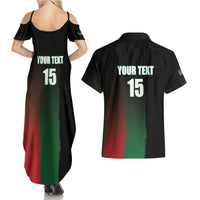 Custom Kenya Cricket Couples Matching Summer Maxi Dress and Hawaiian Shirt Go Simbas Go - Wonder Print Shop