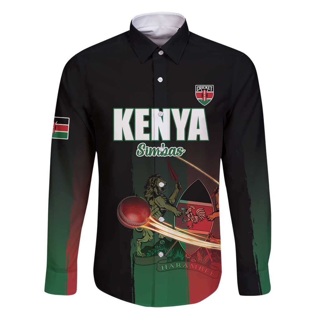 Custom Kenya Cricket Family Matching Off Shoulder Maxi Dress and Hawaiian Shirt Go Simbas Go - Wonder Print Shop