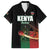 Custom Kenya Cricket Family Matching Off Shoulder Short Dress and Hawaiian Shirt Go Simbas Go - Wonder Print Shop