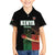 Custom Kenya Cricket Family Matching Off Shoulder Short Dress and Hawaiian Shirt Go Simbas Go - Wonder Print Shop