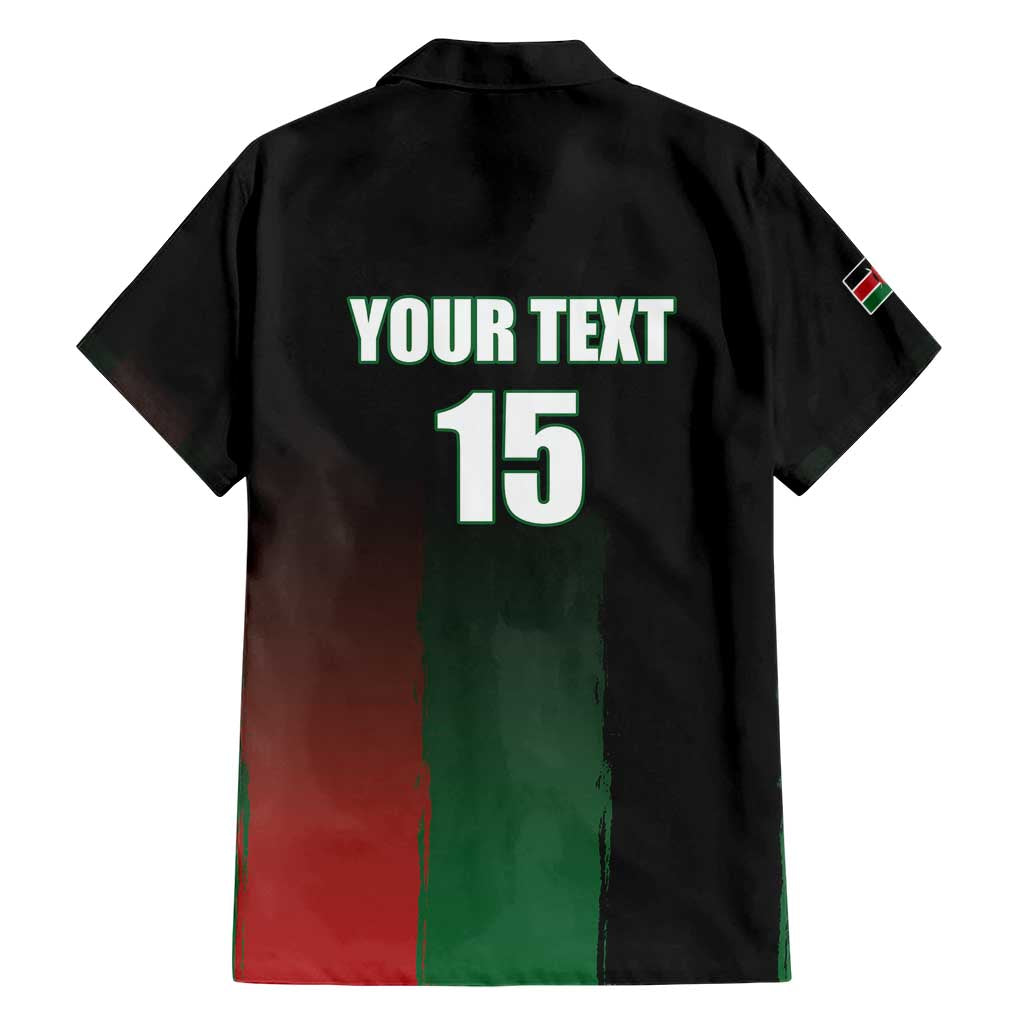 Custom Kenya Cricket Family Matching Short Sleeve Bodycon Dress and Hawaiian Shirt Go Simbas Go - Wonder Print Shop