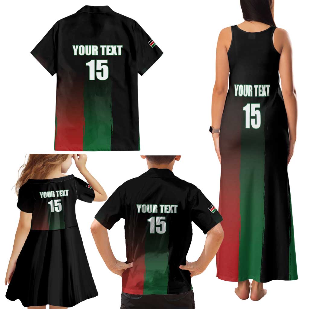Custom Kenya Cricket Family Matching Tank Maxi Dress and Hawaiian Shirt Go Simbas Go - Wonder Print Shop