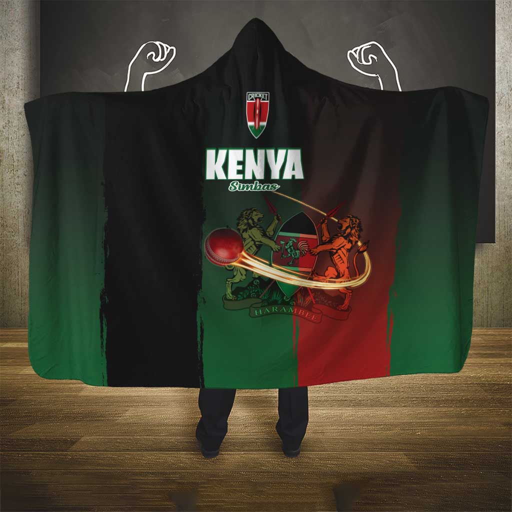 Kenya Cricket Hooded Blanket Go Simbas Go - Wonder Print Shop