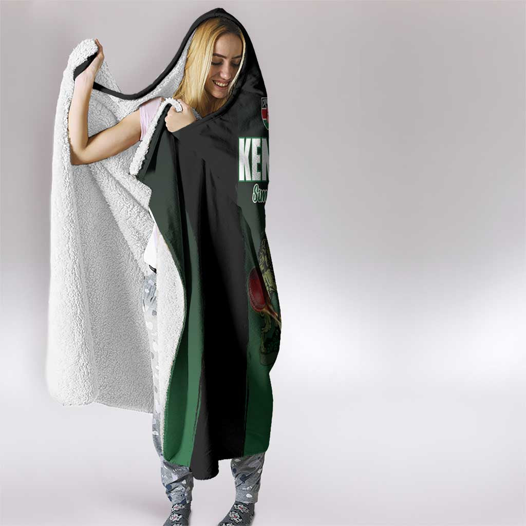Kenya Cricket Hooded Blanket Go Simbas Go - Wonder Print Shop