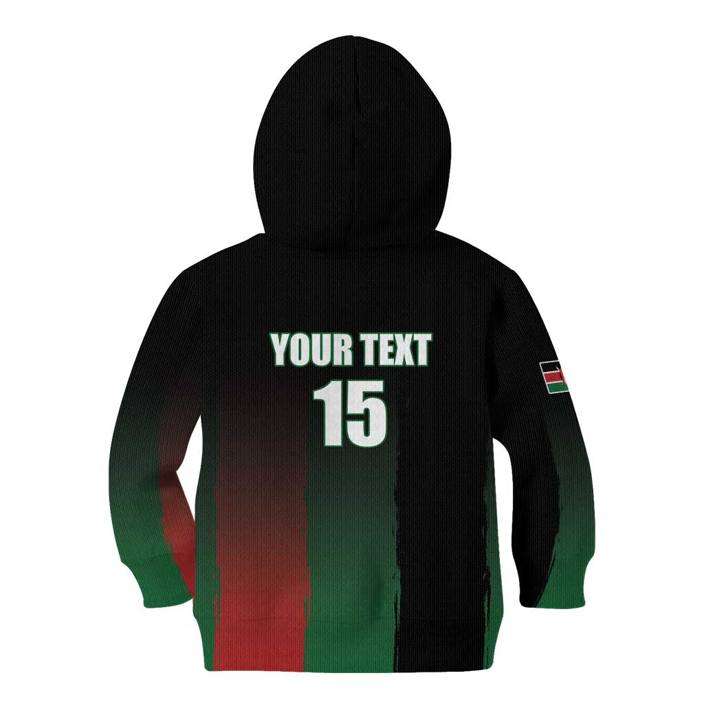 Custom Kenya Cricket Kid Hoodie Go Simbas Go - Wonder Print Shop