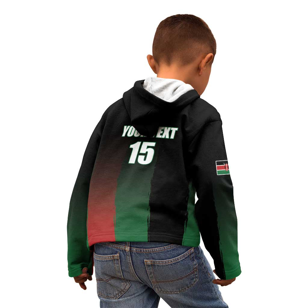Custom Kenya Cricket Kid Hoodie Go Simbas Go - Wonder Print Shop
