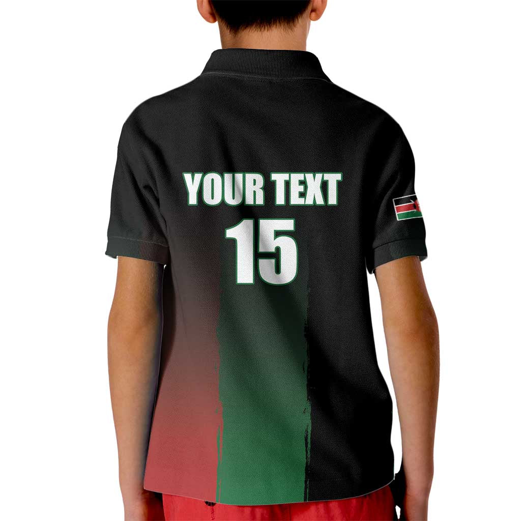 Custom Kenya Cricket Kid Polo Shirt Go Simbas Go - Wonder Print Shop