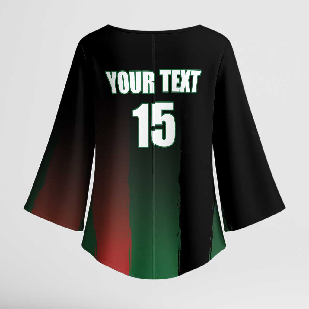 Kenya Cricket Kimono Sleeve Blouse Go Simbas Go - Wonder Print Shop