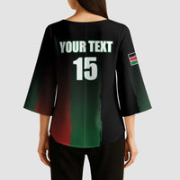 Kenya Cricket Kimono Sleeve Blouse Go Simbas Go - Wonder Print Shop