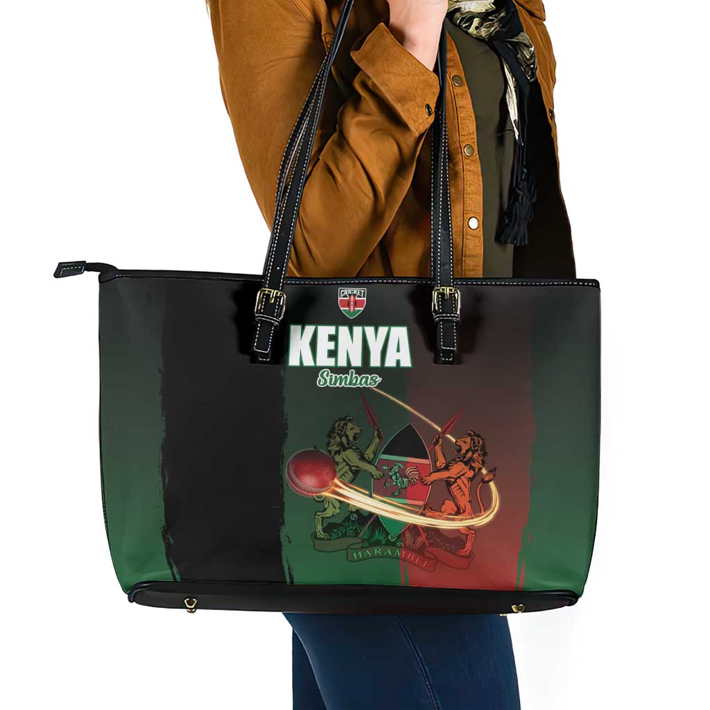 Kenya Cricket Leather Tote Bag Go Simbas Go - Wonder Print Shop