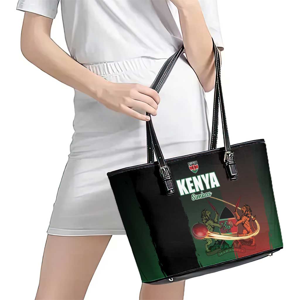 Kenya Cricket Leather Tote Bag Go Simbas Go - Wonder Print Shop