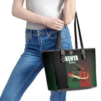 Kenya Cricket Leather Tote Bag Go Simbas Go - Wonder Print Shop