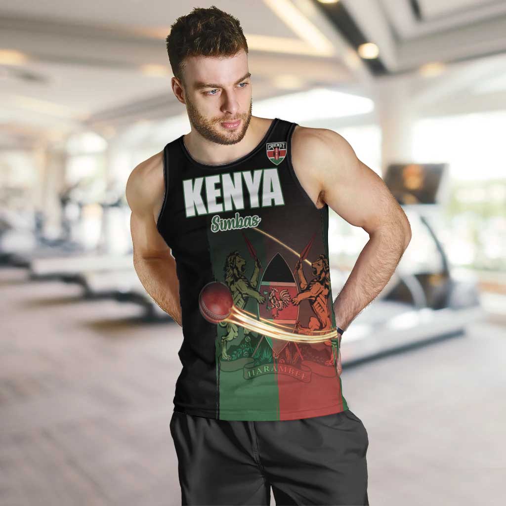 Custom Kenya Cricket Men Tank Top Go Simbas Go - Wonder Print Shop