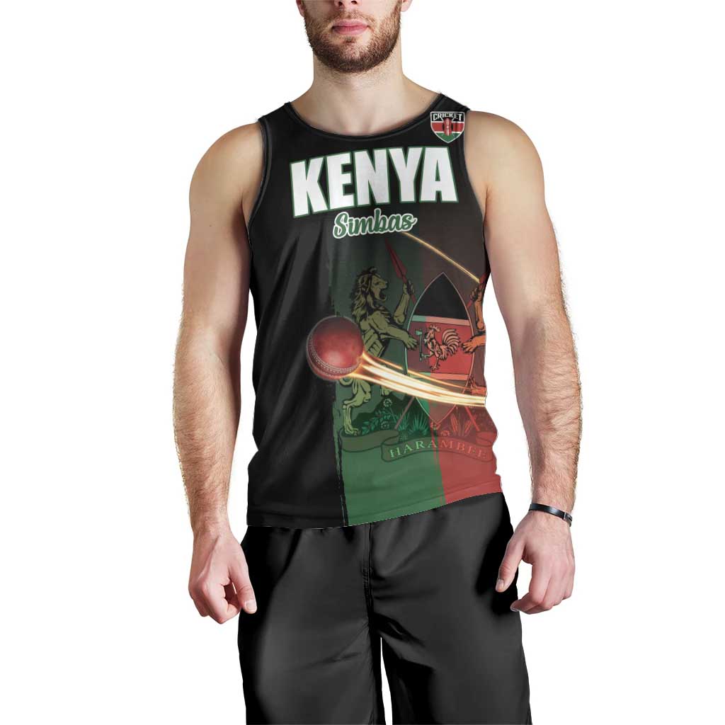 Custom Kenya Cricket Men Tank Top Go Simbas Go - Wonder Print Shop