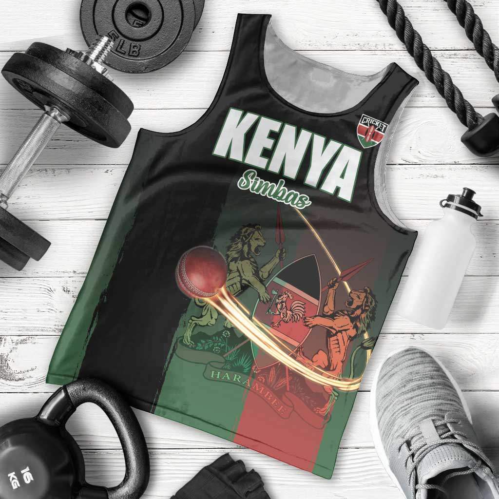 Custom Kenya Cricket Men Tank Top Go Simbas Go - Wonder Print Shop