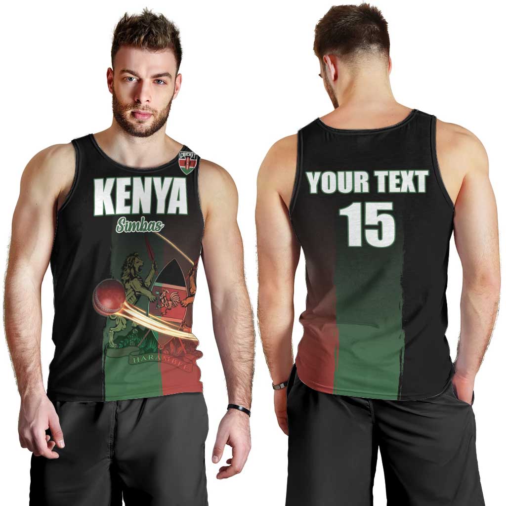 Custom Kenya Cricket Men Tank Top Go Simbas Go - Wonder Print Shop