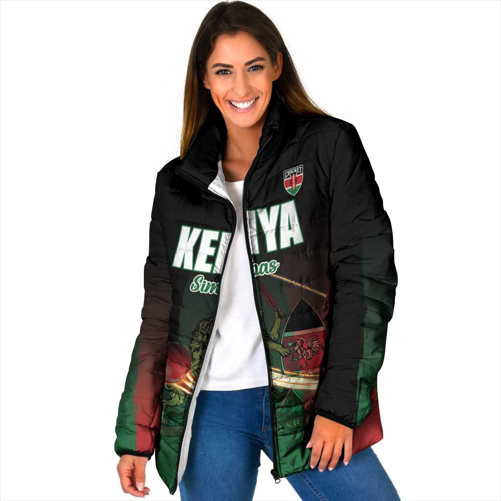 Kenya Cricket Padded Jacket Go Simbas Go - Wonder Print Shop