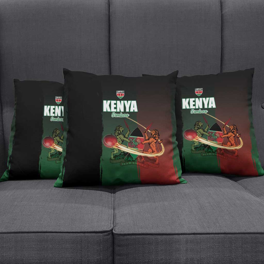 Kenya Cricket Pillow Cover Go Simbas Go - Wonder Print Shop