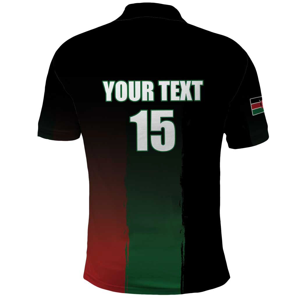 Custom Kenya Cricket Polo Shirt Go Simbas Go - Wonder Print Shop