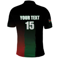 Custom Kenya Cricket Polo Shirt Go Simbas Go - Wonder Print Shop