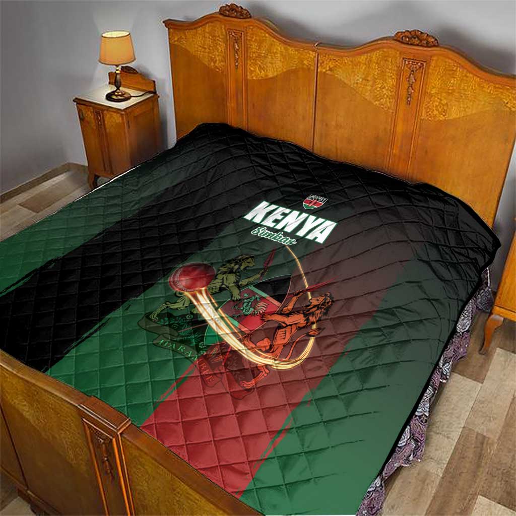Kenya Cricket Quilt Go Simbas Go - Wonder Print Shop