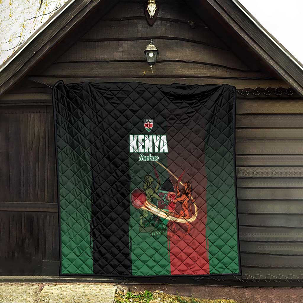 Kenya Cricket Quilt Go Simbas Go - Wonder Print Shop
