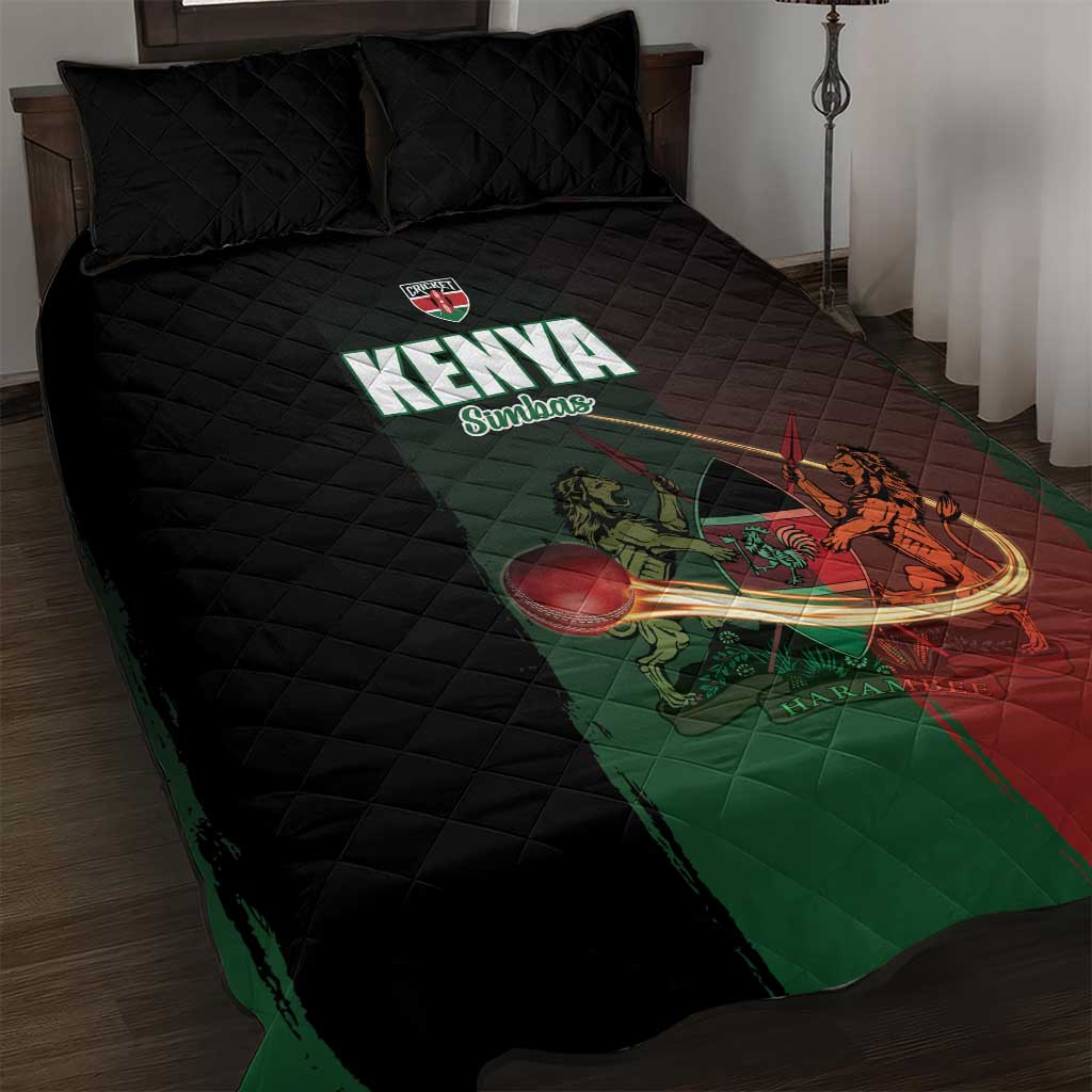 Kenya Cricket Quilt Bed Set Go Simbas Go - Wonder Print Shop