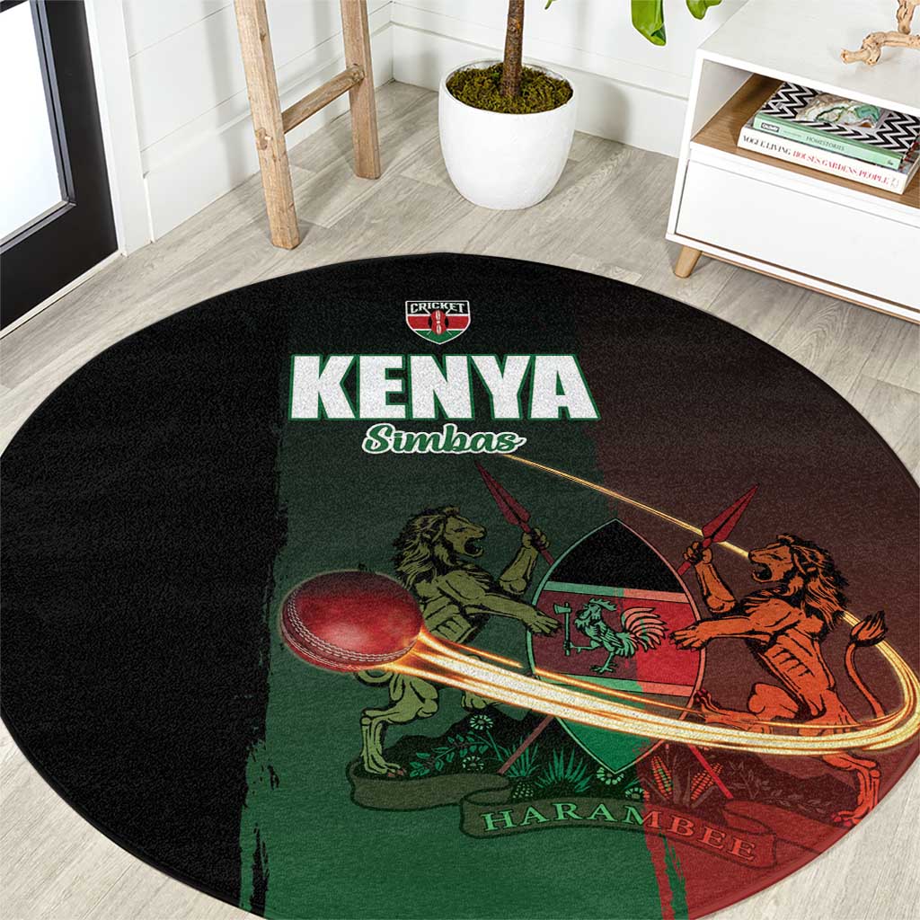 Kenya Cricket Round Carpet Go Simbas Go - Wonder Print Shop
