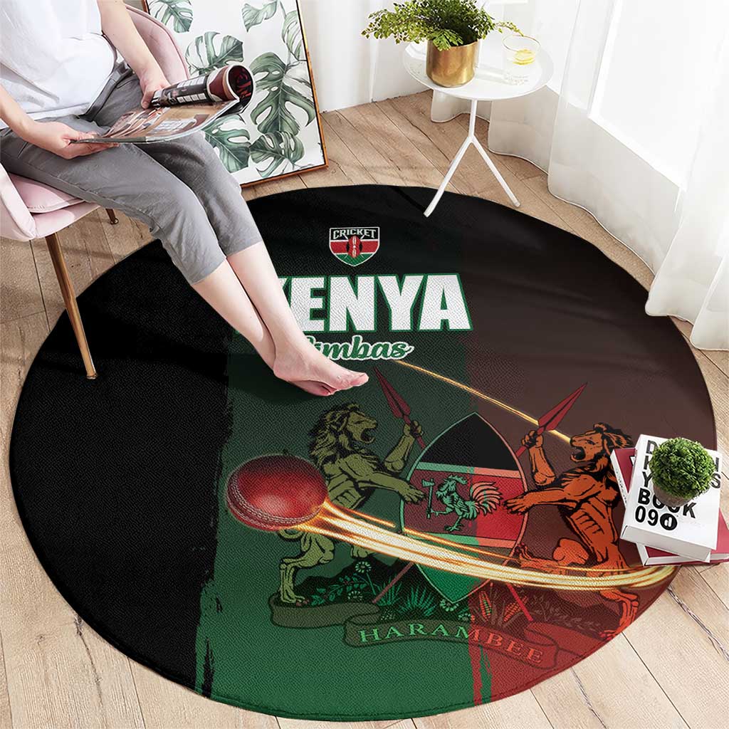 Kenya Cricket Round Carpet Go Simbas Go - Wonder Print Shop