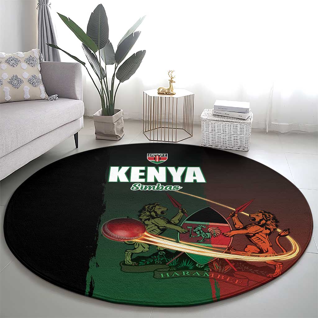 Kenya Cricket Round Carpet Go Simbas Go - Wonder Print Shop