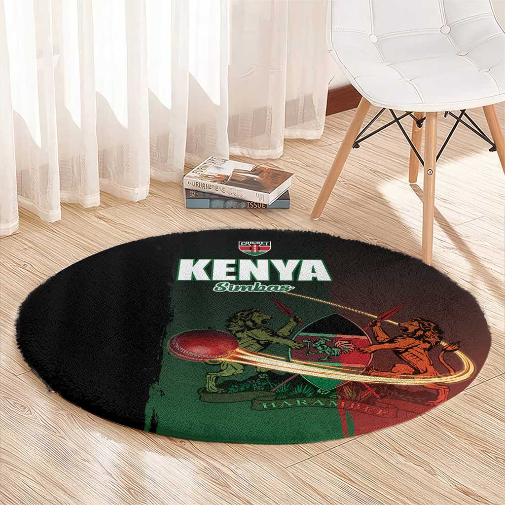 Kenya Cricket Round Carpet Go Simbas Go - Wonder Print Shop