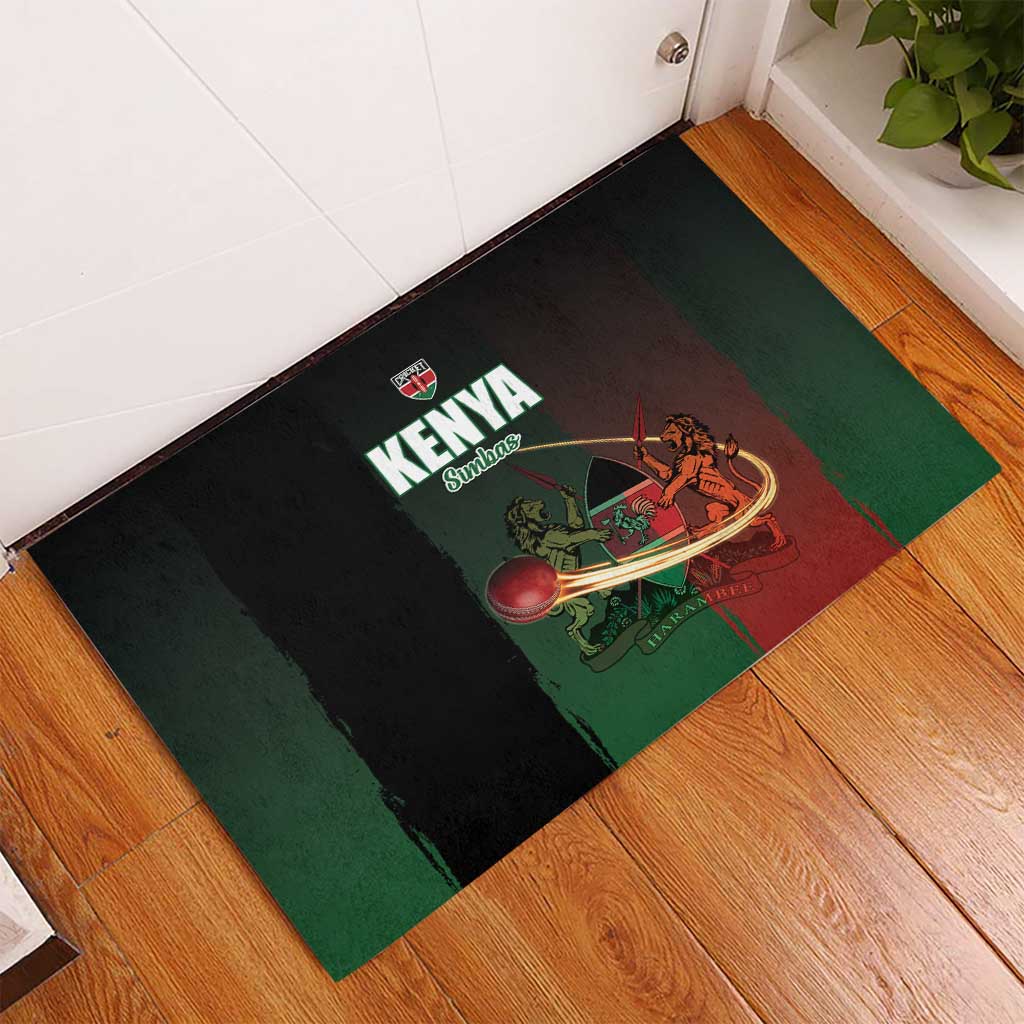 Kenya Cricket Rubber Doormat Go Simbas Go - Wonder Print Shop