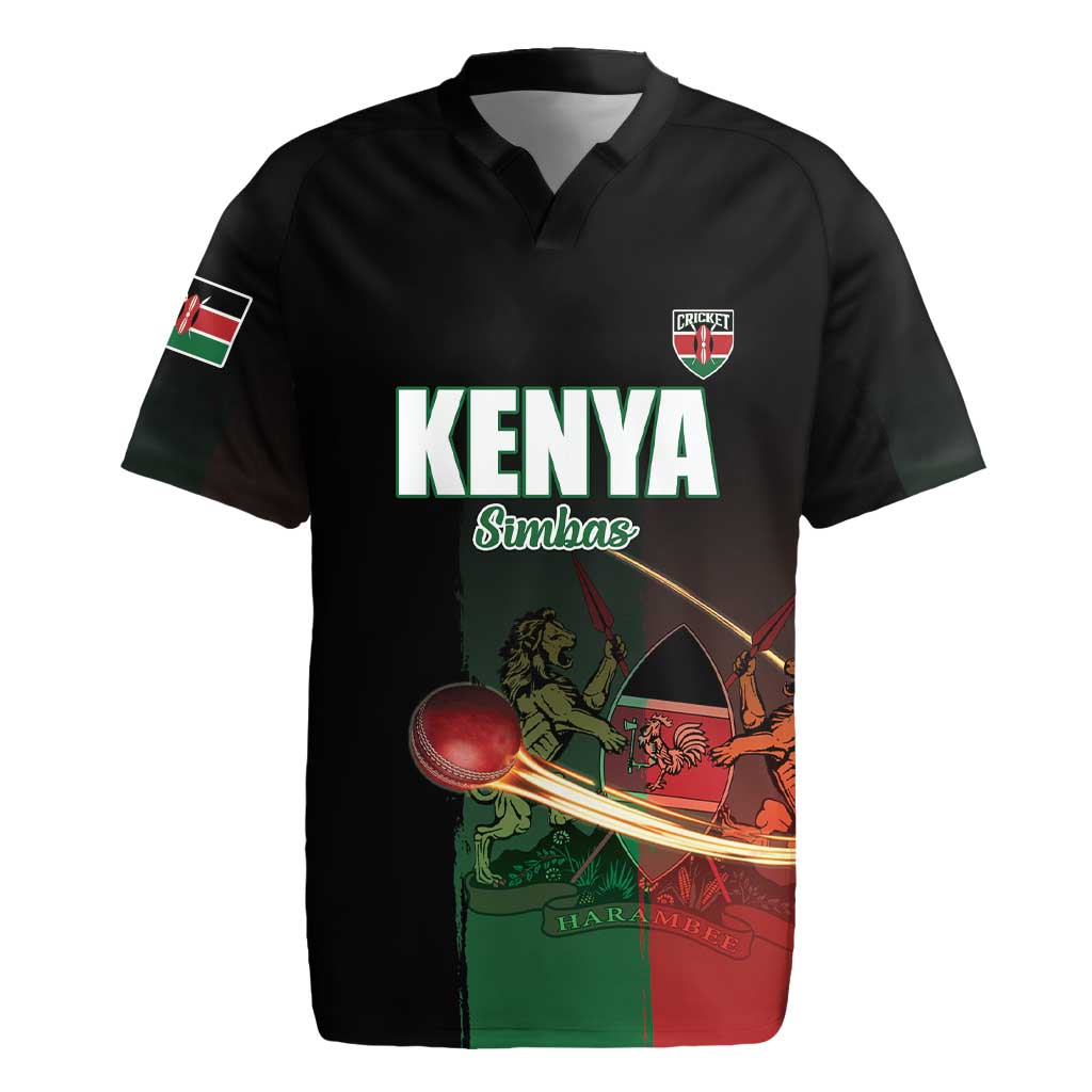 Custom Kenya Cricket Rugby Jersey Go Simbas Go - Wonder Print Shop